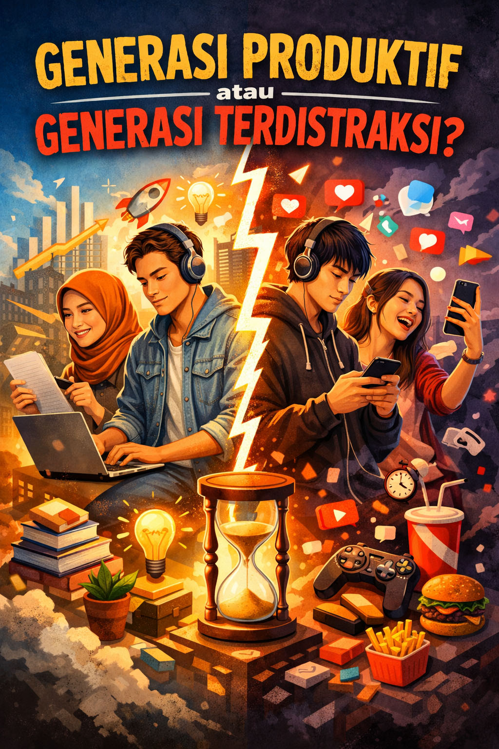 Generasi Produktif atau Generasi Terdistraksi? Potret Anak Muda di Era Serba Instan
